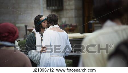 Judas betrays Jesus with a kiss View Large Photo Image Stock Image - Judas betrays Jesus with a kiss. Fotosearch