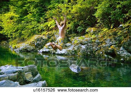 Jumping into the water View Large Photo Image Stock Photograph - Jumping into the water. Fotosearch
