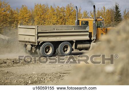 Large truck at construction site View Large Photo Image Stock Photography - Large truck at construction site. Fotosearch