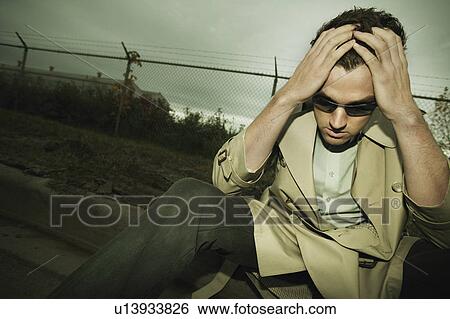 Man giving up View Large Photo Image Stock Photograph - Man giving up. Fotosearch