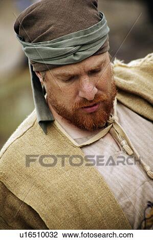 Stock Image - Man with a beard. Fotosearch