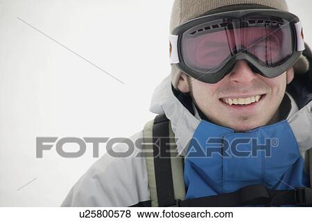 Stock Photo - Man with goggles. Fotosearch