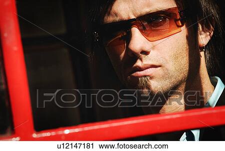 Stock Image - Man with sunglasses. Fotosearch
