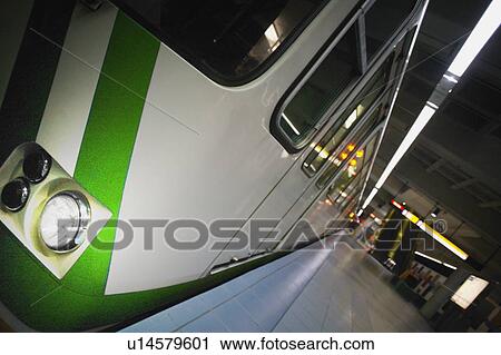 Stock Image - Modern underground train. Fotosearch