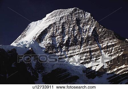Stock Image - Mountain with snow. Fotosearch