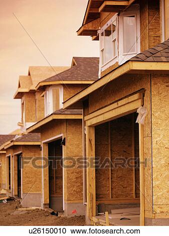 Stock Image - New houses. Fotosearch