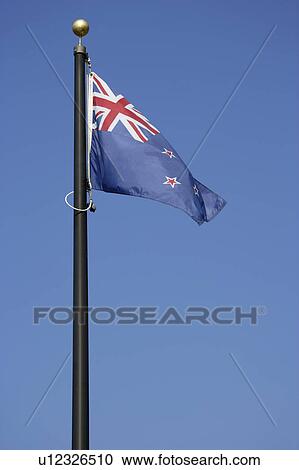 New Zealand National flag View Large Photo Image Stock Image - New Zealand National flag. Fotosearch