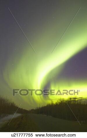Stock Photography - Northern lights Alberta Canada. Fotosearch