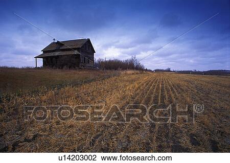 Old building in a field View Large Photo Image Stock Image - Old building in a field. Fotosearch