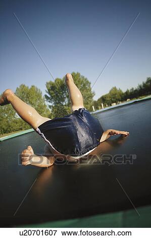 On the trampoline View Large Photo Image Stock Photo - On the trampoline. Fotosearch