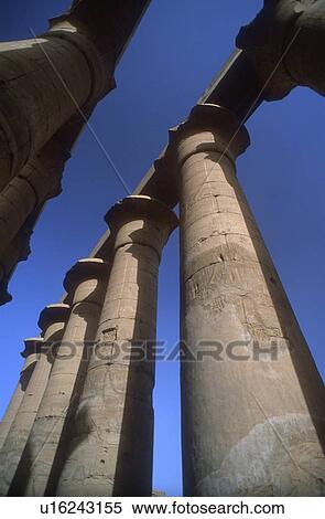 Stock Photography - Pillars of ancient Egyptian city. Fotosearch