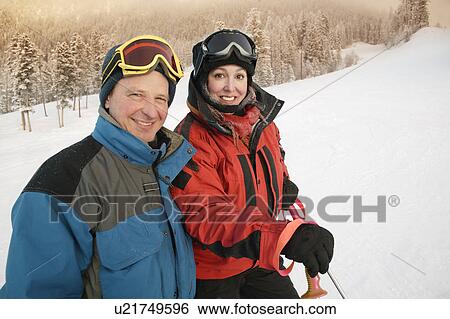 Stock Photograph - Portrait of a couple. Fotosearch