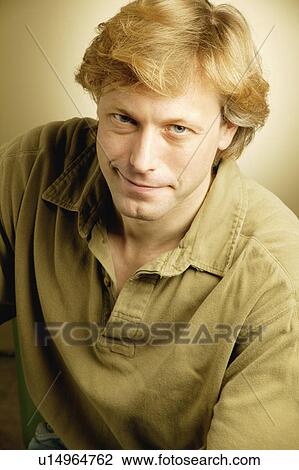 Stock Image - Portrait of a man. Fotosearch