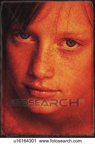 Stock Image - Portrait of a teen. Fotosearch