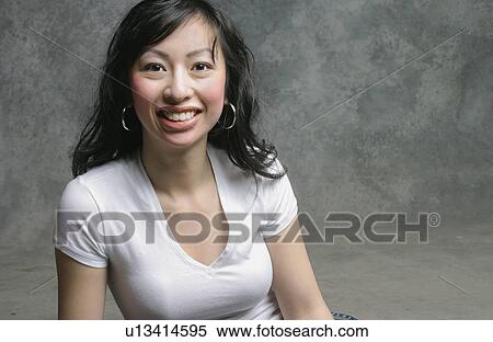 Stock Photography - Portrait of Asian woman. Fotosearch