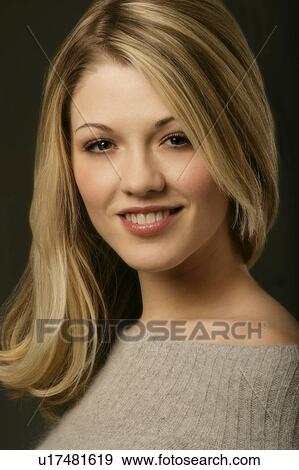 Stock Photo - Portrait of woman. Fotosearch