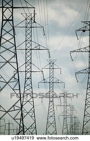 Power lines View Large Photo Image Stock Photo - Power lines. Fotosearch