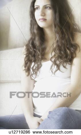 Pregnant Woman View Large Photo Image Stock Photograph - Pregnant Woman. Fotosearch