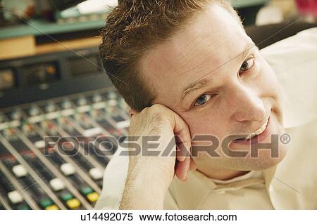 Radio host View Large Photo Image Stock Photography - Radio host. Fotosearch