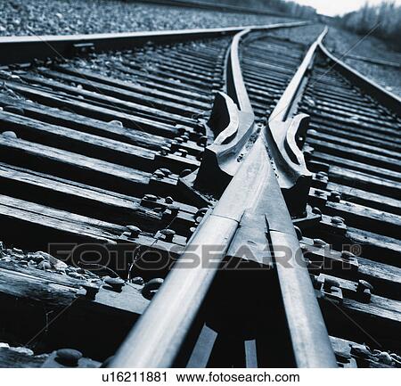 Railroad tracks View Large Photo Image Stock Image - Railroad tracks. Fotosearch