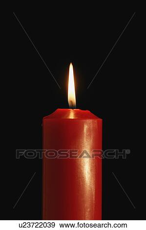 Red candle View Large Photo Image Stock Photo - Red candle. Fotosearch