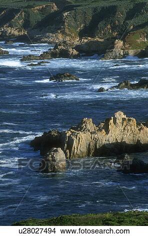 Picture - Rocky coastline. Fotosearch