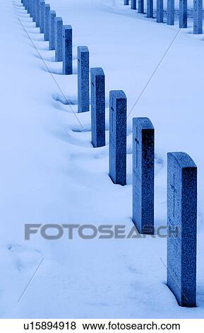 Stock Photo - Rows of war graves. Fotosearch