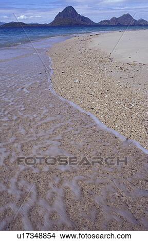Picture - Sandy shoreline. Fotosearch
