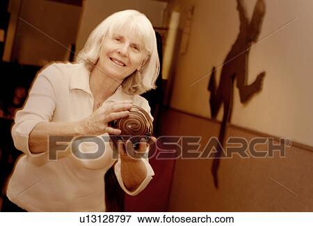 Senior out bowling View Large Photo Image Stock Photo - Senior out bowling. Fotosearch