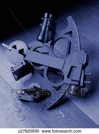 Sextant on wooden deck View Large Photo Image Stock Image - Sextant on wooden deck. Fotosearch