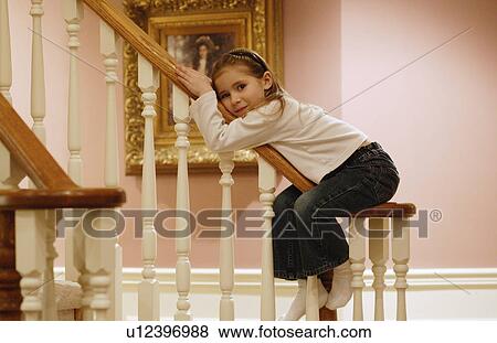 Sliding Banister Stock Photo U12396988 Fotosearch