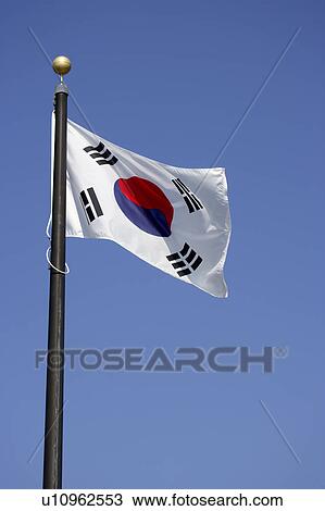 Stock Image - South Korea national flag. Fotosearch