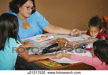 Teaching children View Large Photo Image Stock Image - Teaching children. Fotosearch