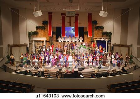 Stock Image - The cast of a production. Fotosearch