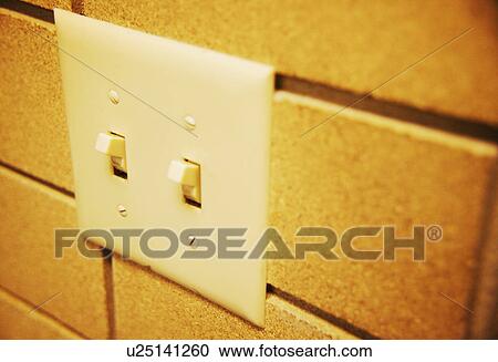 The light switch is on View Large Photo Image Stock Image - The light switch is on. Fotosearch