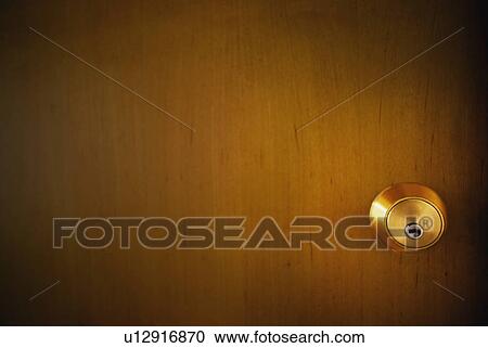 Stock Image - The lock on a door. Fotosearch