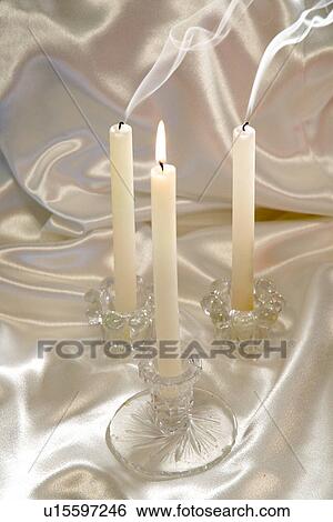 Stock Photograph - The unity candle. Fotosearch