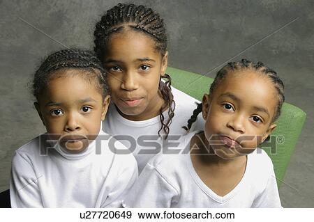 Stock Photo - Three girls. Fotosearch