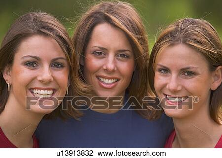 Three teen girls View Large Photo Image Stock Image - Three teen girls. Fotosearch