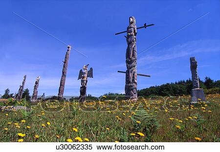 Totem poles View Large Photo Image Stock Photography - Totem poles. Fotosearch