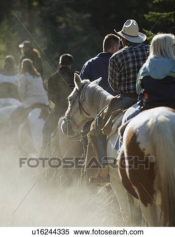 Stock Photography - Trail riding. Fotosearch