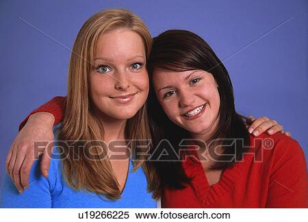 Two girls View Large Photo Image Stock Photography - Two girls. Fotosearch