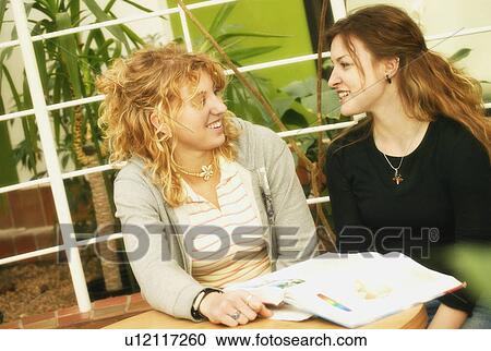 Two students together View Large Photo Image Stock Image - Two students together. Fotosearch