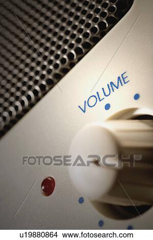 Volume control dial View Large Photo Image Picture - Volume control dial. Fotosearch