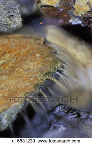 Water flowing over rocks View Large Photo Image Stock Image - Water flowing over rocks. Fotosearch