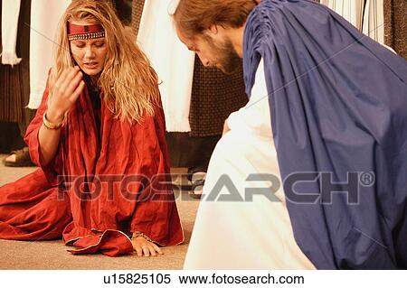 Stock Photography - Woman caught in the act. Fotosearch