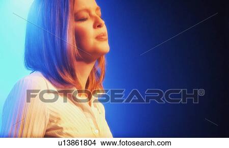 Woman deep in thought View Large Photo Image Picture - Woman deep in thought. Fotosearch