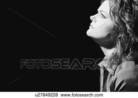 Stock Photo - Woman deep in thought. Fotosearch