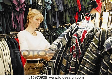 Stock Photography - Woman shopping. Fotosearch