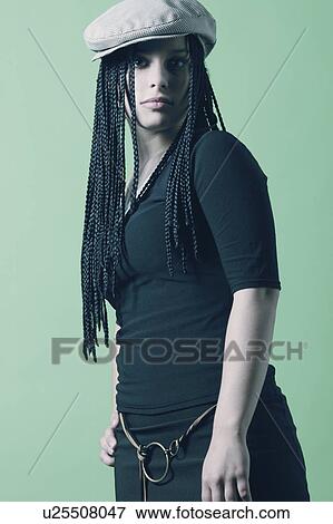 Woman with braids View Large Photo Image Stock Photo - Woman with braids. Fotosearch